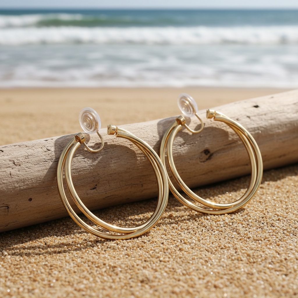 Women's Double-Layer Non-Piercing Clip-On Earrings